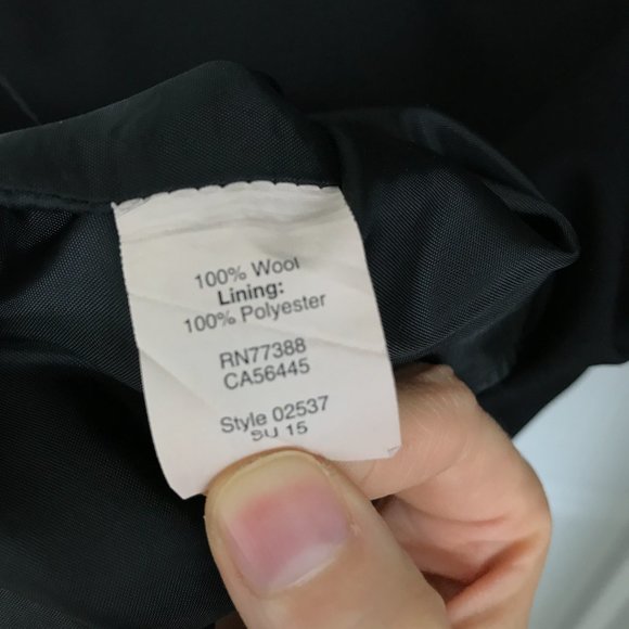 J. Crew Factory Black Lightweight Wool Shift Dress w/ Pockets - Picture 5 of 5